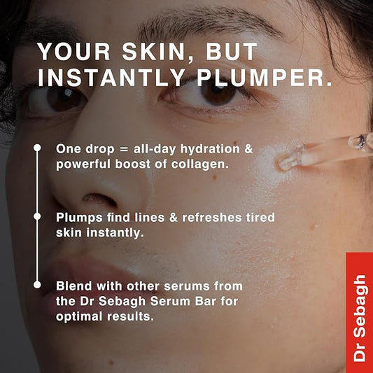 Serum Repair Travel Size - (0.17 fl oz) | Award-Winning Hyaluronic Acid Hydrator | Anti Aging & Wrinkle | Skin Moisturize & Repair Formula | Collagen Boosting Youthful Glow For Women & Men