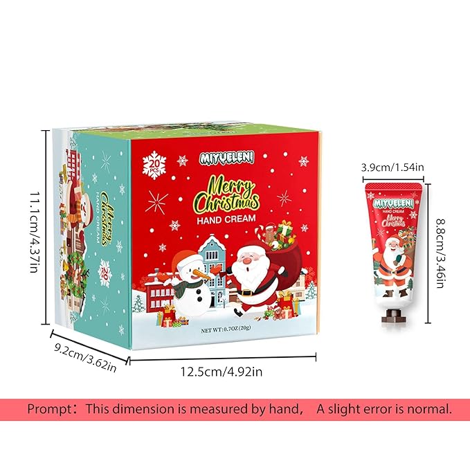 20 Pack Christmas Hand Lotion Gifts Set,Moisturizing Hand Cream for Women, Moms & Coworkers,Mini Travel Size Holiday Gifts, Stocking Stuffers & Bulk Gifts for Christmas Appreciation 20ml
