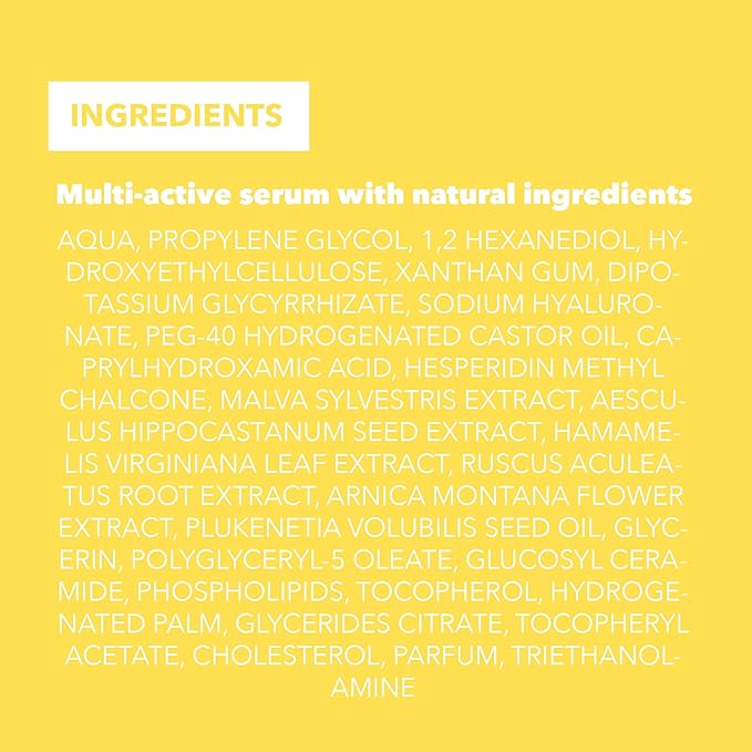 Trésor Solaire - Soothing Facial Sheet Mask - Soothing & Strengthening - With Vitamin E & Arnica - Multi-Active Serum Formula - Brightening, Firming & Revitalizing - 1 Pack