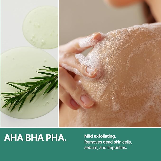 SOME BY MI AHA BHA PHA 30 Days Miracle Acne Clear Body Cleanser - Pack of 2 - Daily Exfoliating Tea Tree Acne Body Wash with Salicylic Acid - Deep Cleanses Sebum and Impurities - Korean Skin Care