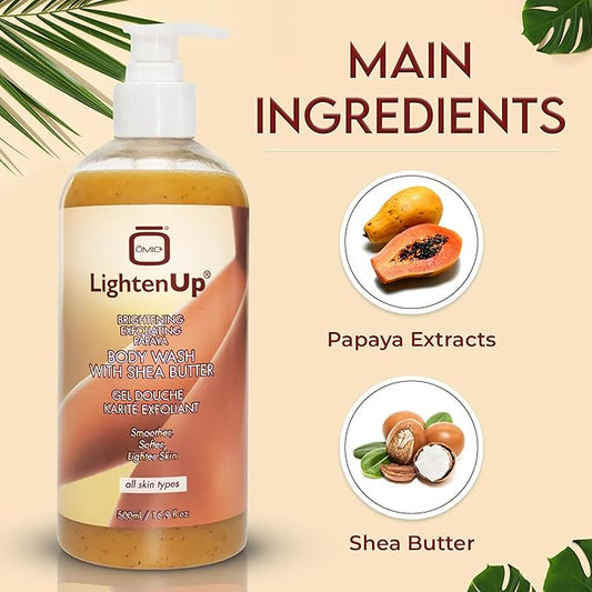 OMIC Lighten-Up LightenUp Plus Exfoliating Shower Gel 500 ml