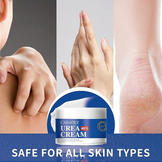 Urea Cream 40%, for Dry Cracked Feet, Heels, Knees, Elbows, Calluses and Hand Repair Care, Foot Moisturizer, Dead Skin Remover, Foot Care Softener