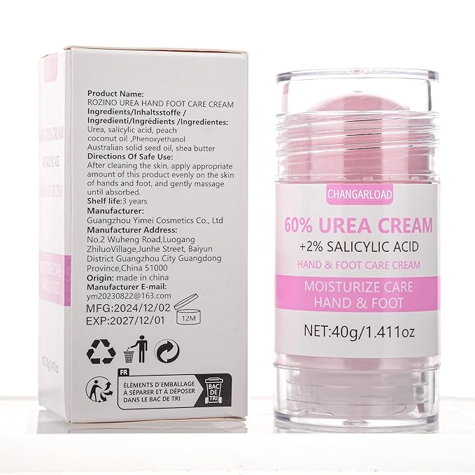 Urea Cream 60 Percent For Feet Maximum Strength - Intensive Repair Dry Cracked Skin, Urea Cream For Feet, Foot Cream For Dry Cracked Heels, 1 Pcs - 1.42 Oz
