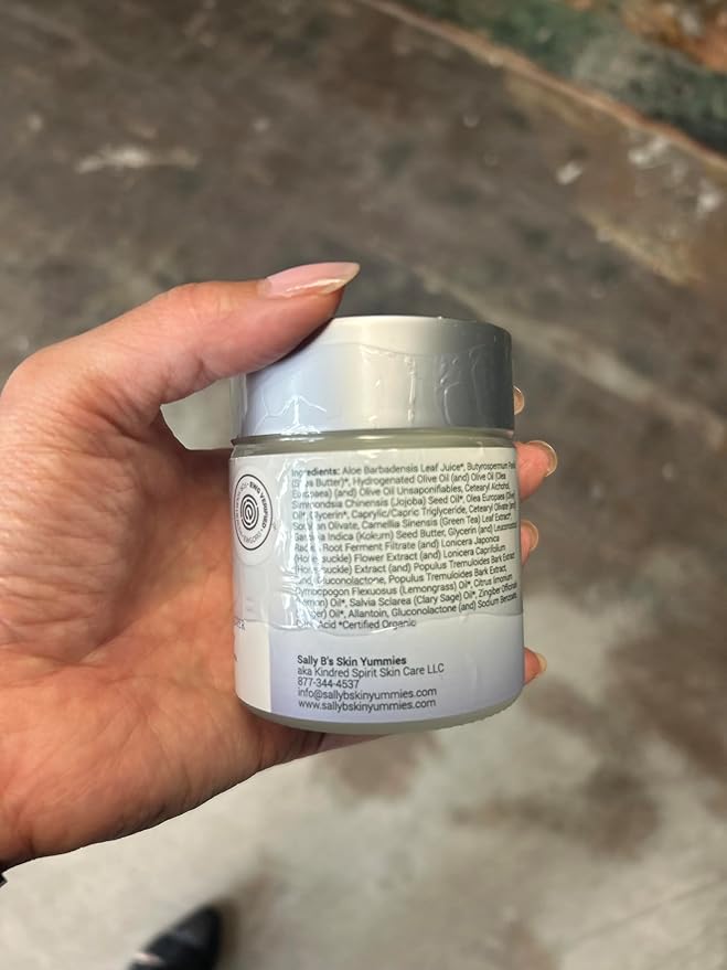 Sally B’s Non-toxic Extra Dry Hand Lotion/Kokum and Shea Butter Cream/Jojoba and Olive Oil/EWG Verified/ 4 oz (Lemon)