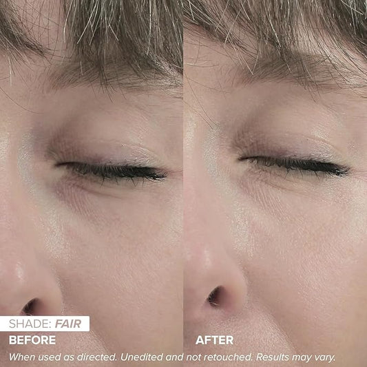 DRMTLGY Luminous Eye Corrector SPF 41, Under Eye Color Corrector for Dark Circles, Anti-Aging Tinted Eye Cream, Hydrating Eye Serum with Peach Undertone, Medium