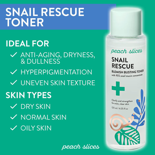Snail Rescue Blemish Toner β 95% Snail Mucin, 4.05 oz πβ¨