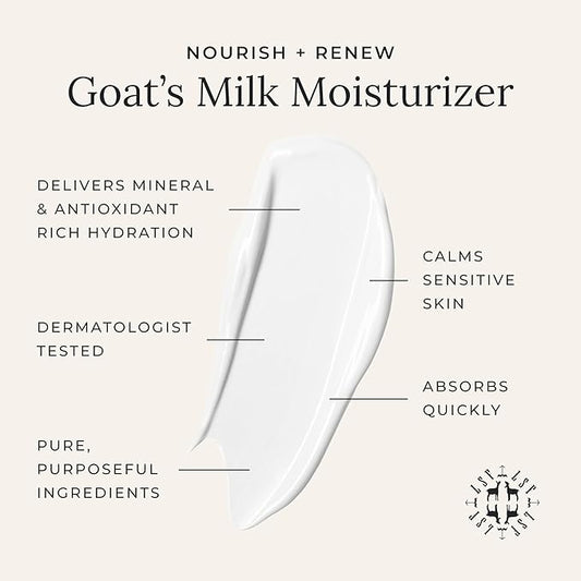 Little Seed Farm Goat's Milk Face Moisturizer - All Natural, Organic Moisturizer Face Cream - Travel Size