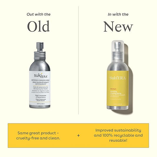 Suki Era Reviving Cooling Spray, Helps Relieve Hot Flashes, Calms, Cools, Hydrates, And Refreshes Skin During Perimenopause and Menopause, 4 Fl Oz