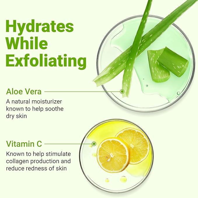 Ongaro Beauty Organic Face Scrub - Natural Exfoliating Face Wash & Enzyme Peel for Sensitive Skin - Facial Scrub Exfoliator for Women & Men - Clear Acne & Unclog Pores - Smooths & Brightens - 4 FL OZ