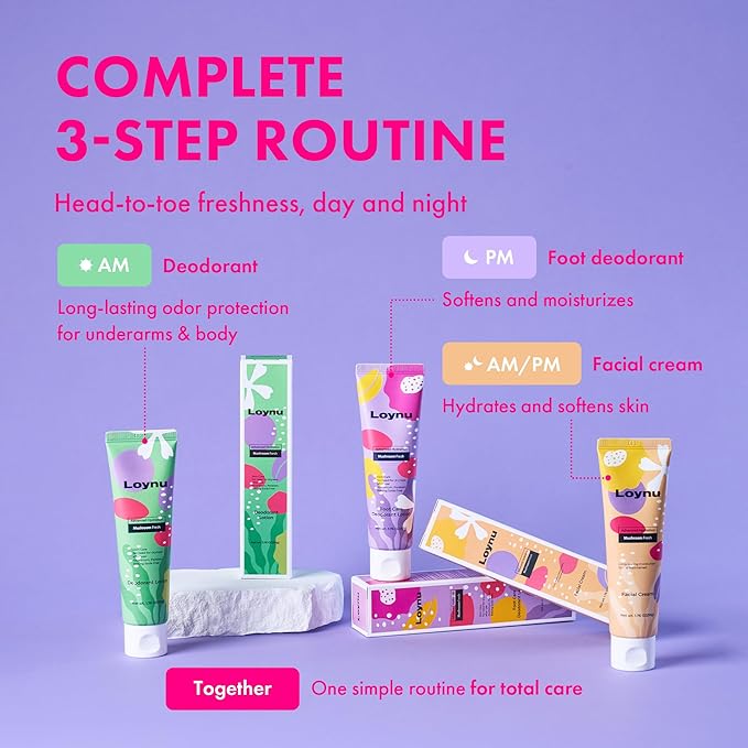 Foot Cream for Long-Lasting Odor Control (Neutralizes Odor at the Source) (Hydrates Dry, Cracked Feet) with Natural Mushroom Extract