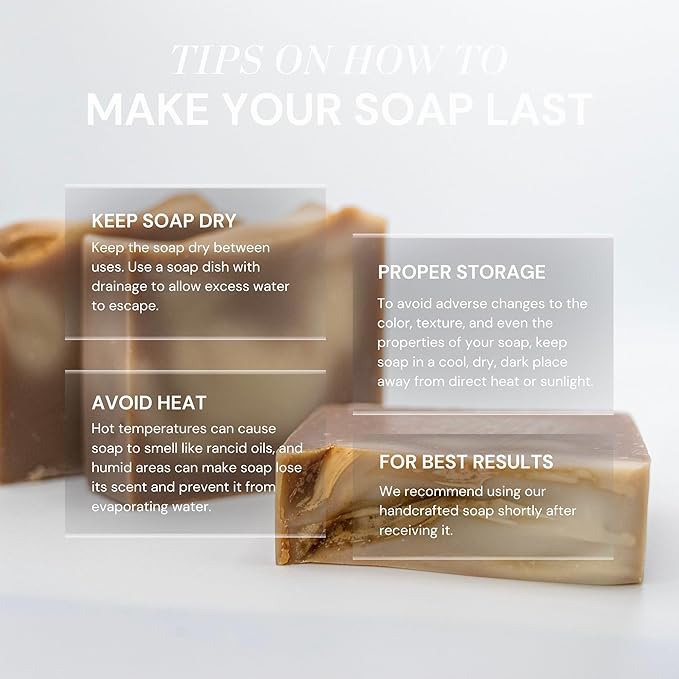 Handcraft Cold-Process Soap Bar, Sandalwood & Vanilla Scent (1 pack,) Handmade Body and Face Soap For Men And Women, Vegan, Cruelty Free, Made in USA, 4.2oz - Fresh Collection