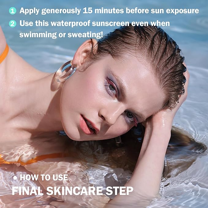 3PCS Sunscreen for Face,Moisturizing Body Face Sunscreen SPF 60+++,Portable Travel Sun Screen,Non-greasy Sun Screen Lotion,Hydrating Sun Block for All Skin Types N