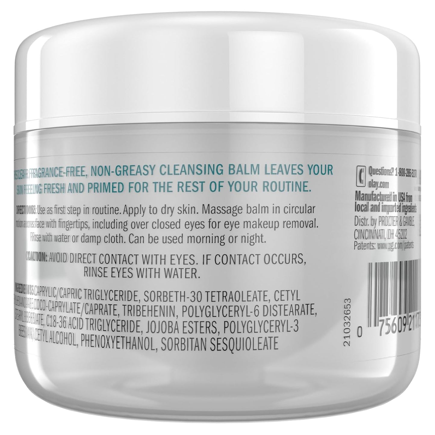 Gentle Cleansing Balm Makeup Remover for Sensitive Skin – Fragrance-Free Hydrating Face Cleanser – Removes Waterproof Makeup, Sunscreen & Excess Oil – Non-Greasy Balm-to-Oil Formula – 3.4 Fl Oz