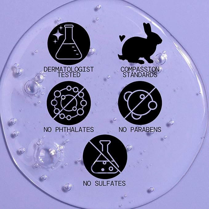 Pacifica Beauty Lavender Moon Body Wash with Pump, Bath and Shower Gel, Hyaluronic Acid, Rose, Chamomile, Moisturizing, Hydrating, Cleansing, Soothing, Calming, Relaxing, Vegan, 12 fl oz (1 Count)