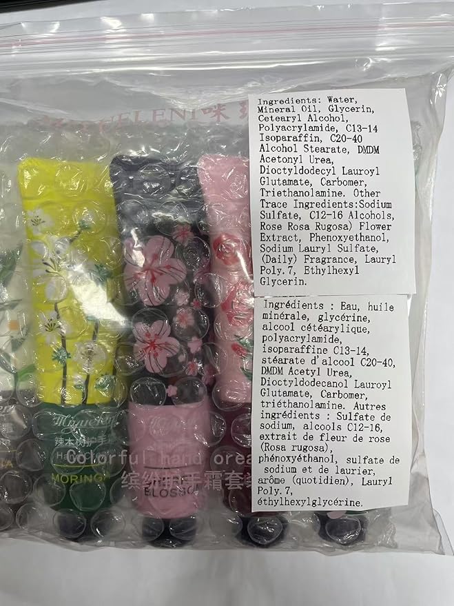 10 Pack Natural Botanical Fragrance Hand Cream Travel Gift Set for Chapped and Work Hands,Moisturizing Mini Hand Lotion Travel Size for Men and Women,with Natural Shea Butter and Aloe Vera - 30ml