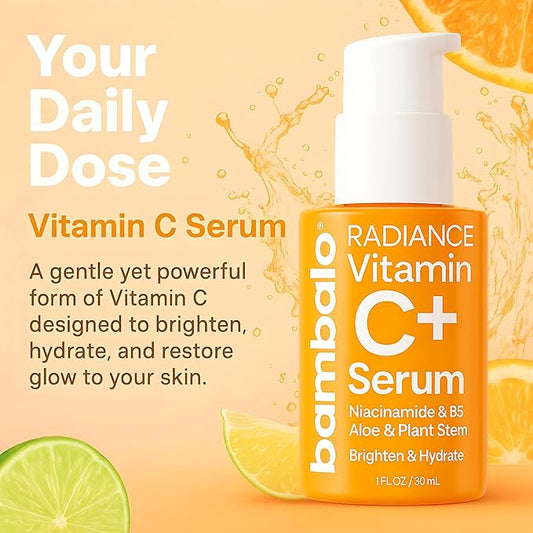Vitamin C Serum - Radiance Brightening Face Serum With Niacinamide, Retinol, Hyaluronic Acid, Aloe, B5 & Botanical Extracts - 1 FL OZ / 30ML