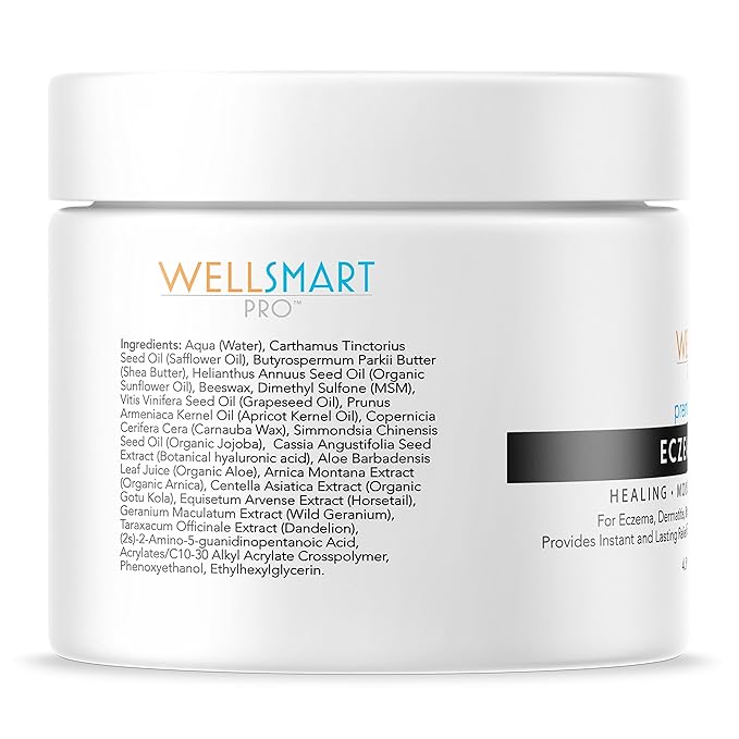 Eczema Foot Cream – Foot Eczema Treatment for Cracked Heels, Dry Feet and Rash Relief – Organic, Fragrance-Free, Hypoallergenic – Soothes Eczema, Psoriasis, Dermatitis – 4.5 oz