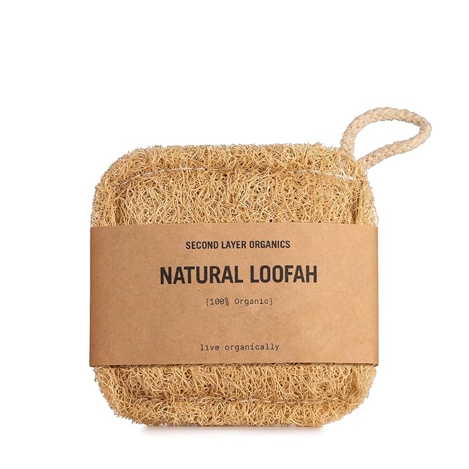 All Natural Body Scrub 10oz - Body Exfoliator with Walnut Shells and Orange Peel - Nourishing Cleanser & Body Scrub - Clean Beauty - Vegan Body Care - Organic Loofa Included