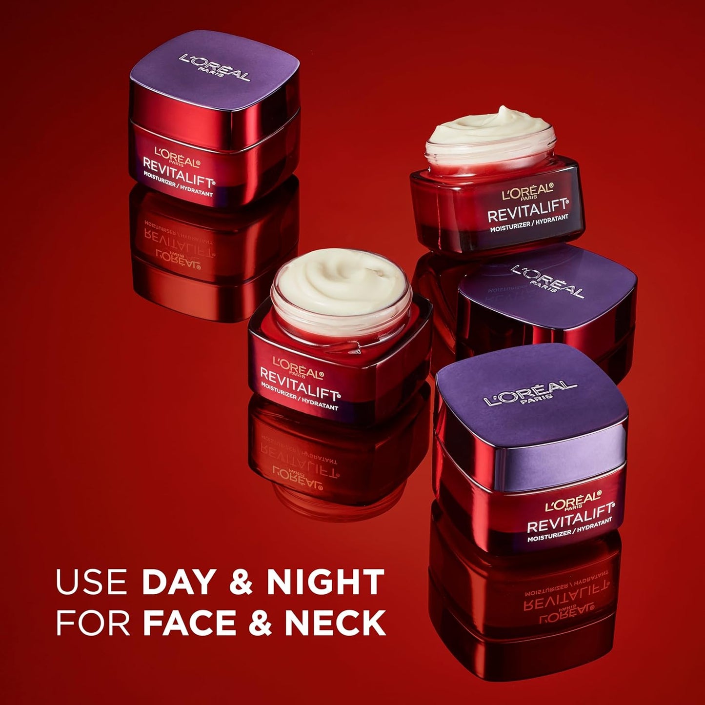 Anti-Aging Face Cream with Retinol, Vitamin C & Hyaluronic Acid β Wrinkle Repair Moisturizer for Mature Skin π§β¨ | Revitalift Triple Power Lifting Cream, 1.7 Oz