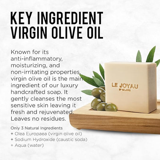 LJO Soap No Artificial Fragrances Only Essential Oils | Made with 4 All-Natural Ingredients | No Titanium Dioxide | Designer Soap for Women | All-Skin Types | 100% Biodegradable Gift Set