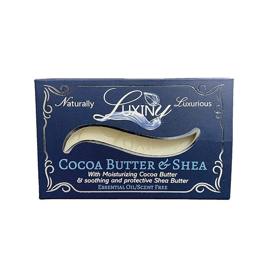 Luxiny Natural Soap Bar, Cocoa Butter & Shea Handmade Body Soap and Bath Soap Bar is a Palm Oil Free Moisturizing Vegan Castile Soap for All Skin Types Including Sensitive Skin, Unscented (3 Pack)