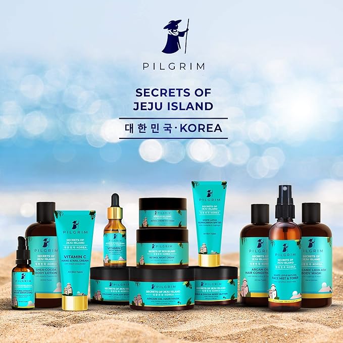 Pilgrim Volcanic Lava Ash Foaming Face Wash with Brush | Infused with Yugdugu & White Lotus | Removes Oil, Dirt & Impurities | Mattifying Cleanser for Oily Skin | 4.06 Fl Oz (120ml)