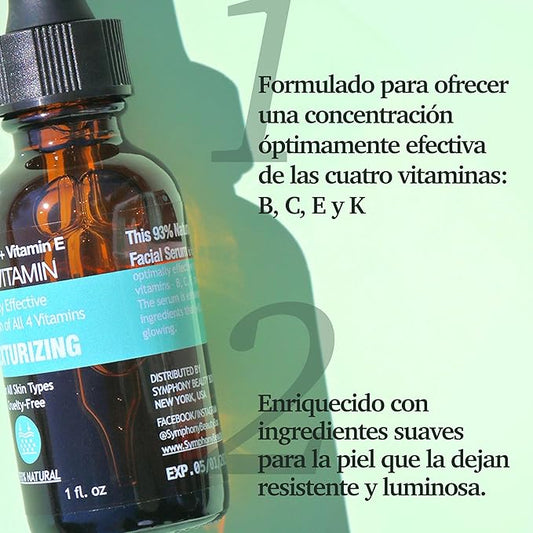 Purifect Natural Facial Serum Collection – Vegan, Cruelty-Free, Made in USA – 30ml (1 fl oz) (1 fl oz, Multi-Vitamin)