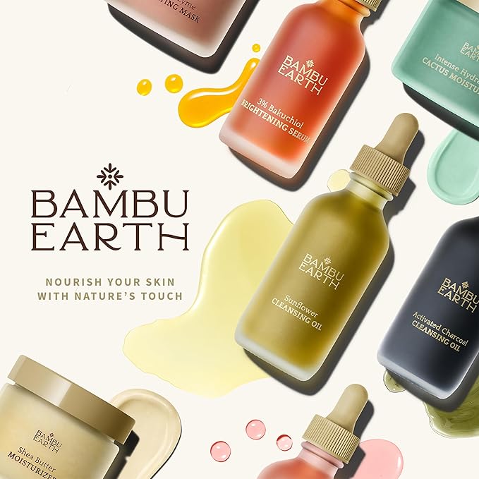 BAMBU EARTH Intense Hydration Cactus Face Moisturizer - Deeply Hydrate with Pressed Serum Formula - Skincare to Soften Texture, Balanced Complexion for Healthy-Looking Glow - .8 oz net wt.