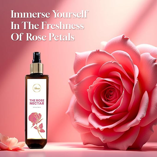 My Ace Rose Nectar Face Mist – Hydrating & Refreshing Rose Water Spray with Niacinamide & Licorice Extract | Soothes, Tones & Brightens Skin | Alcohol-Free Natural Face Toner – 3.38 fl oz