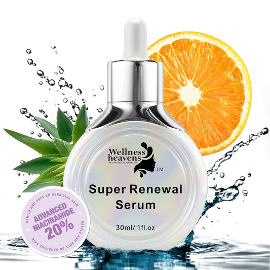 5-in-1 Niacinamide Face Serum with Vitamin C, Hyaluronic Acid, Collagen & Peptides β Brightening, Firming & Anti-Aging Formula for Mature Skin, 30ml