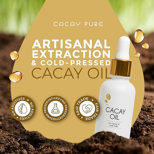 Cacay Face Oil – Natural Retinol Alternative with Vitamin E & A – 100% Organic, Cold-Pressed – Anti-Aging, Hydrating & Anti-Wrinkle Skincare – 1 Fl Oz (30ml)