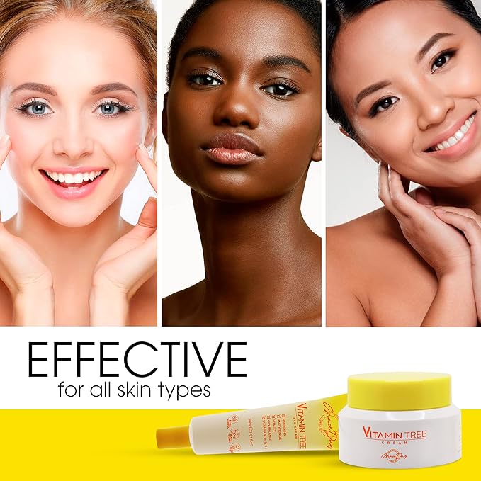 100% Certified Vegan Vitamin Tree Cream. Contains Vitamin C, Provitamin B5, vitamin E & B3. Effective Against Acne & Dark Spots and Sun Damage. Anti-Aging, Anti-Wrinkle Day and Night Cream with Natural Ingredients. 1,69 oz – Made in Korea (Face Cream)