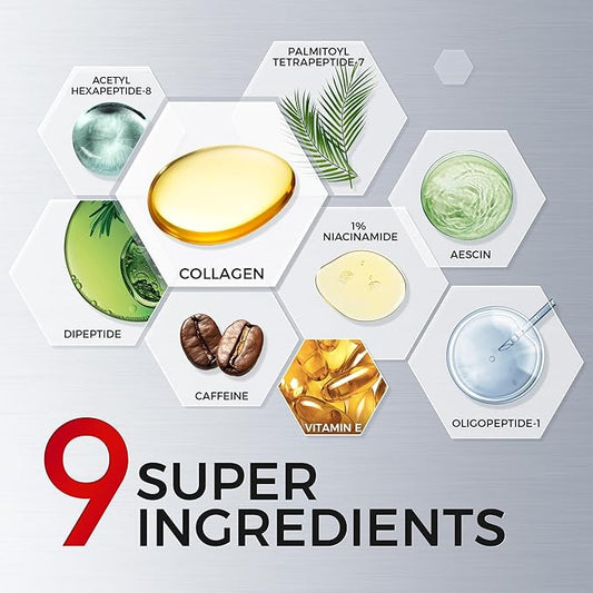 Smile Line & Under Eye Patches – 4-Peptide Anti-Wrinkle Treatment with Collagen, Caffeine & Niacinamide – Firming, Hydrating, Brightening Face Pads for Laugh Lines, Eye Bags, 10 Pairs