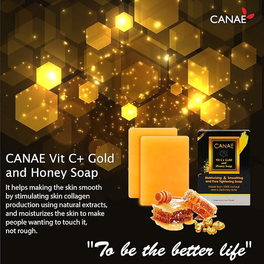 Face Moisturizer Facial Soap Bar with Vit C + Gold Honey Natural Anti Wrinkle & Aging Remover for Dry Skin and Pore Tightener, 3.5 oz