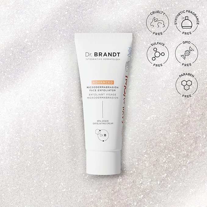 Dr. Brandt Advanced Microdermabrasion Face Exfoliator - Refines Texture, Minimizes the Look of Fine Lines & Enhances Overall Skin Tone - 2 oz