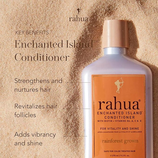 Rahua Enchanted Island Hair Conditioner with Biotin, Vegan, Deep Conditioning for Medium to Thick Hair, Strengthening Formula Oil, Quinoa, Pomegranate, Coconut & Guava Scent, 9.3 Fl Oz