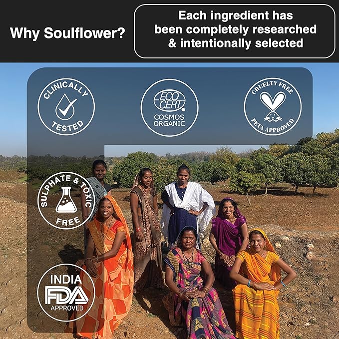 Soulflower Castor Rosemary Oil for Hair Growth, Hairfall Control, Strengthening Treatment, Volumizing For Dry, Damaged, Curly Hair, Enhance Thickness - 100% Pure, Organically Certified, 6.77 fl oz