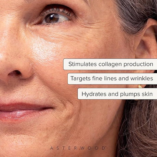 Asterwood Triple Repair Matrixyl 3000 + Argireline + Hyaluronic Acid + Vitamin C Serum for Face - Anti-Aging, Collagen Boosting, Hydrating - Fragrance-Free - 2 Fl Oz