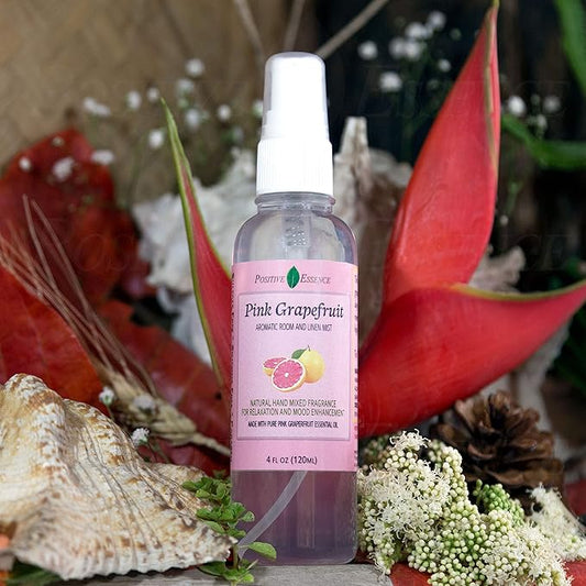 Pink Grapefruit Linen and Room Spray, Natural Air Freshener Made with Pure Pink Grapefruit Essential Oil, Bathroom Freshener, Pillow Spray, or Odor Eliminator