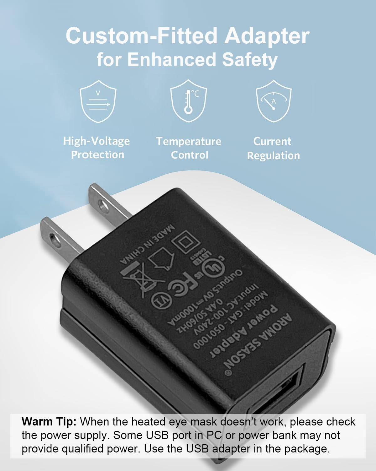 Heated Eye Mask for Dry Eyes, Warm Eye Compress with Flaxseed for MGD, Dry Eye Syndrome, FSA HSA Eligible, Chalazion Blepharitis Stye Eye Treatment, Steam Moist to Unclog Glands (Blue)