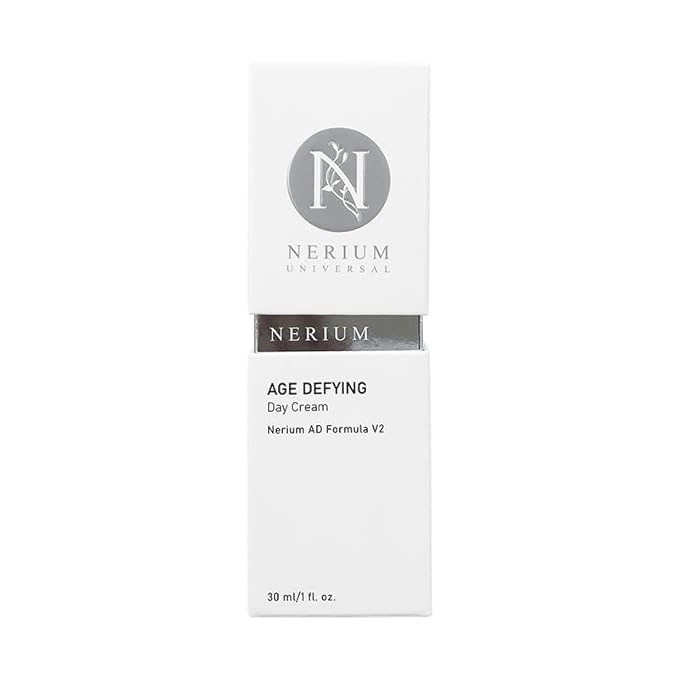 Nerium Day Cream – Hydrating Peptide & Jojoba Oil Face Moisturizer with Elastin, Rice Bran & Olive Oil – Firming, Brightening & Nourishing Daily Skincare, 1 fl oz
