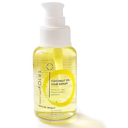 Coconut & Argan Oil Hairs Serum a Natural Leave In Conditioner Boosted with Vitamin E, Birrea Seed, and silk Protein - Revitalize & Detangle for a Smooth and shiny Look - 50ml (3 Pack)