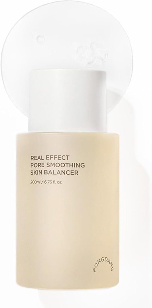 PONGDANG Real Effect Pore Smoothing Skin Balancer 6.76 fl.oz. | Pore-Refining Toner for Smoother-Looking Skin | Helps Improve The Look of Enlarged & Uneven Pores | Korean Skin Care