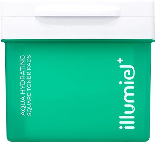 Aqua Hydrating Square Toner Pads for Long-Lasting Skin Moisture Barrier with Xylitylglucoside & Kakadu Plum Extract Exosome [Vegan & Korean Skincare] – 60 Pads(9.17 fl. oz)
