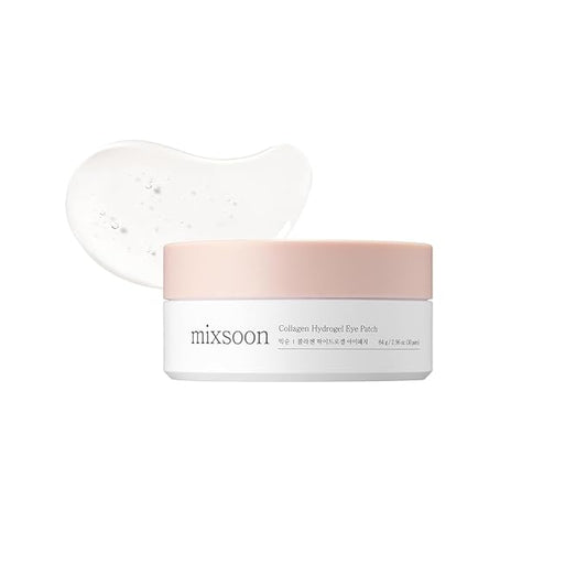 mixsoon Collagen Hydrogel Eye Patch 84 g / 2.96 oz. (30 pairs) Under Patch Hydrating Radiance Easy Patch fore Korean Glass SKin Care