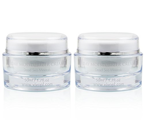 Vivo Per Lei Dead Sea Day Cream - Face Moisturizer for Women - Moisturizing, Hydrating, Non Greasy - 3.4 Fl. Oz. - Pack of 2