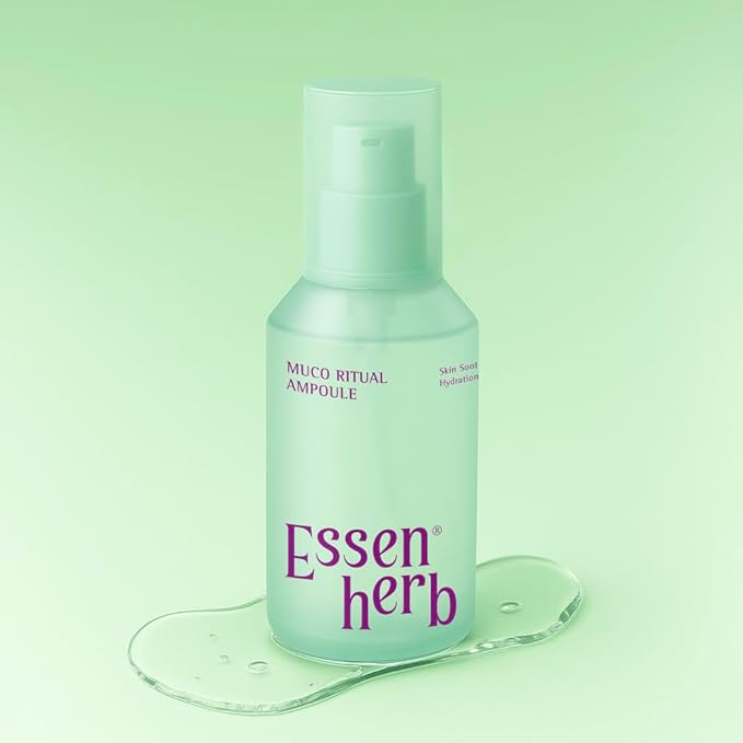 Muco Ritual Ampoule – Korean Vegan Skincare Facial Serum with Aloe Polysaccharides – Lightweight Hydrating Ampoule for Delicate, Dry & Visibly Stressed Skin – 4.05 fl oz (120ml)