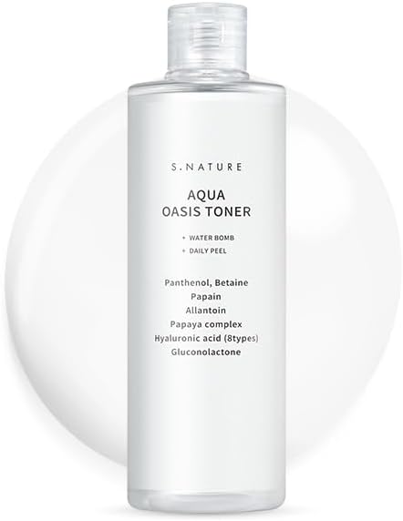 Aqua Oasis Toner with PHA – Hydrating & Soothing Korean Face Toner for All Skin Types, Vegan, Alcohol-Free, Fragrance-Free, 300ml / 10.14 Fl Oz