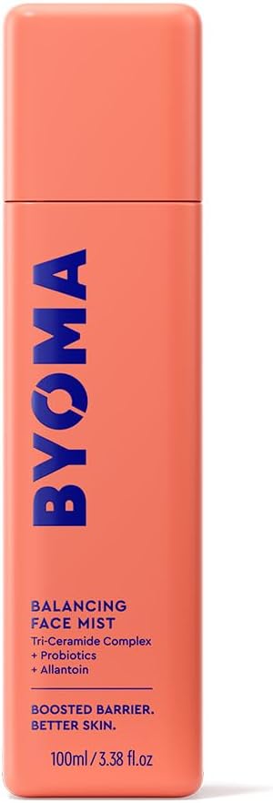 BYOMA Balancing Face Mist - pH Balanced Face Toner with Ceramides, Probiotics & Allantoin - Alcohol Free Toner Spray - Balance, Soothe & Refresh Throughout The Day - 3.38 fl. oz