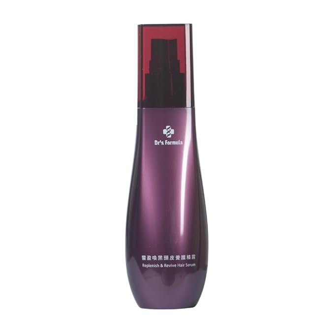 Dr's Formula Age-Defying Hair Serum, Delays & Reduces Signs of Aging Gray Hair, Revitalizes Scalp, Softens Keratin, Adds Volume & Deepens Hair Color, 5.29 fl oz